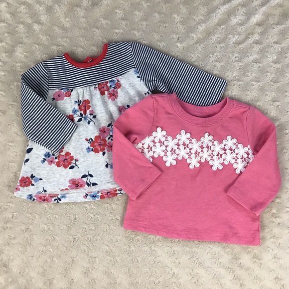 Little Me Other - Little Me Floral Stripe Top Koala Kids Sweatshirt